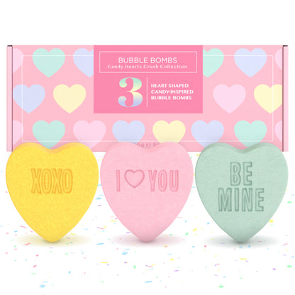 Candy Hearts Bath Bombs (3 Pack) - Two Sisters Spa