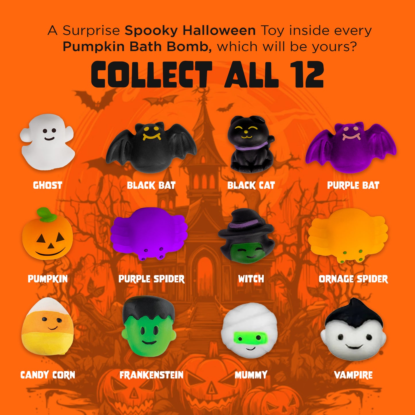 1 Pumpkin Halloween Bubble Bath Bomb