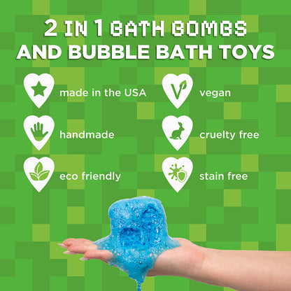 Block Builder Surprise Bath Bombs (6 Pack) - Two Sisters Spa