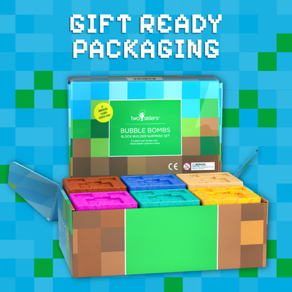 Block Builder Surprise Bath Bombs (6 Pack) - Two Sisters Spa
