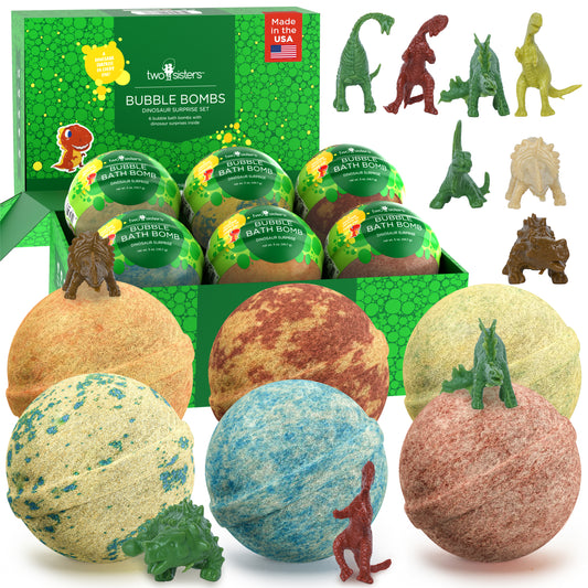 Dinosaur Surprise Bath Bombs (6 Pack) - Two Sisters Spa