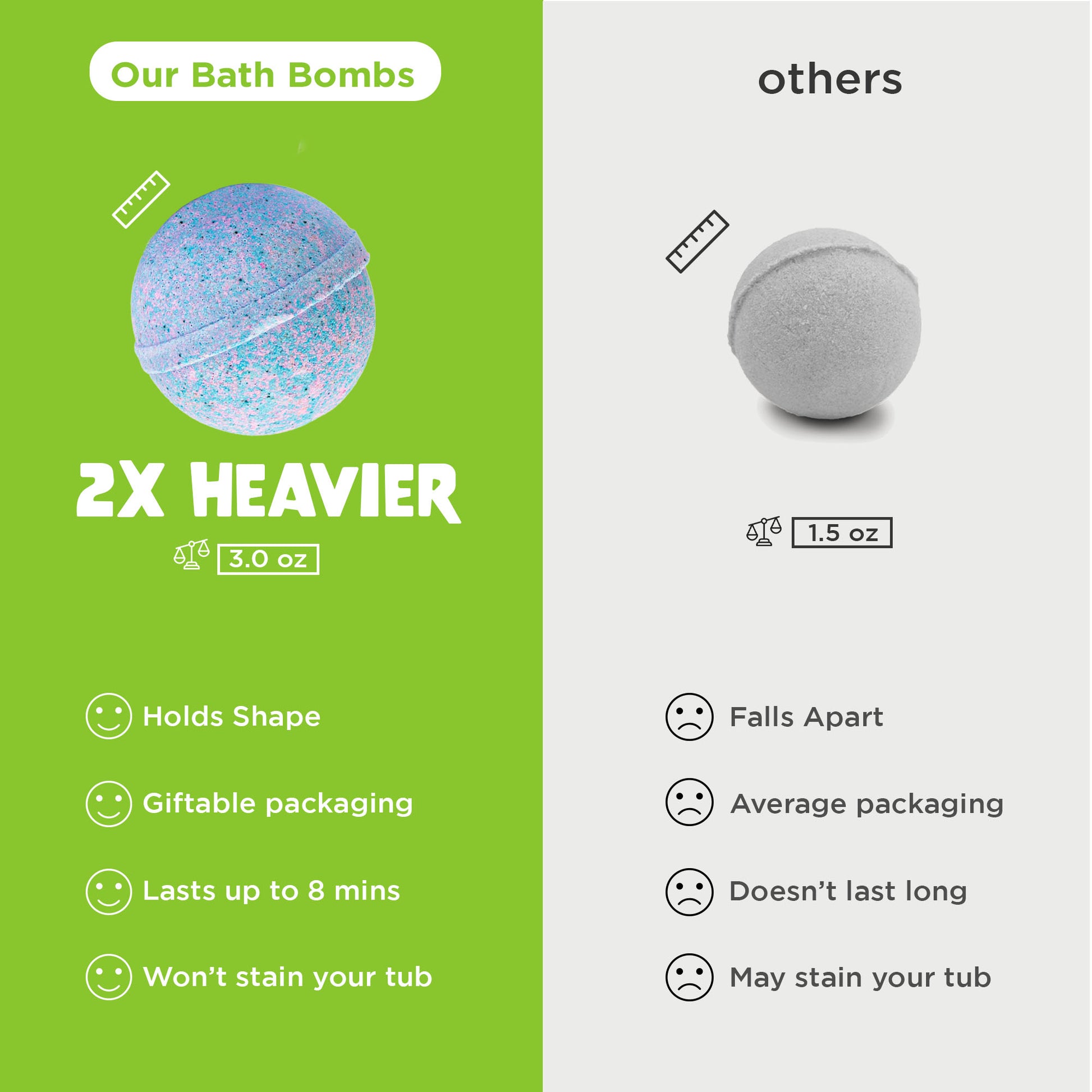 Slime Bath Bombs (6 Pack) - Two Sisters Spa