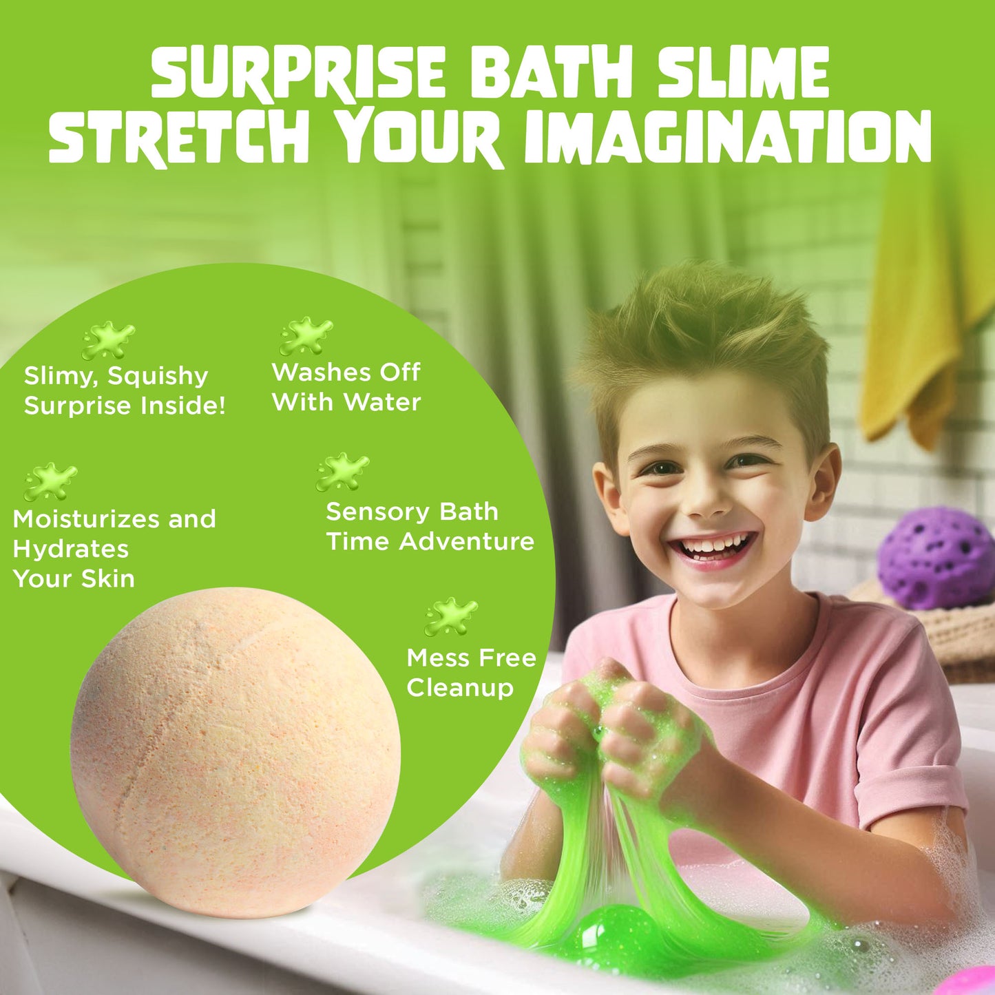 Slime Bath Bombs (6 Pack) - Two Sisters Spa