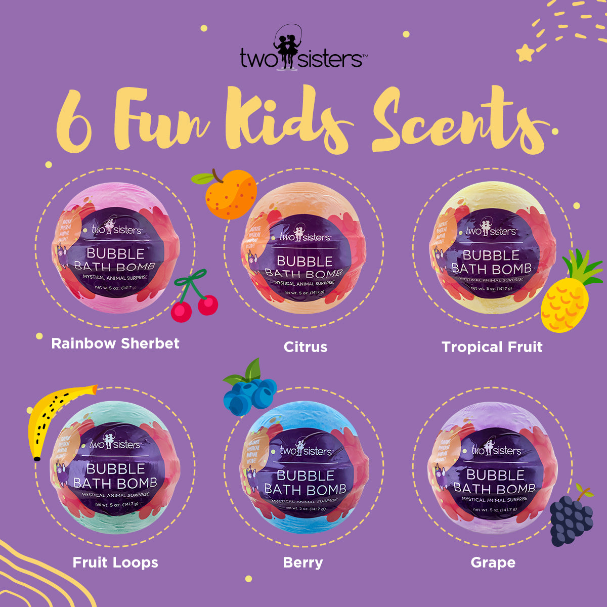 Mystical Animal Surprise Bath Bombs (6 Pack) - Two Sisters Spa