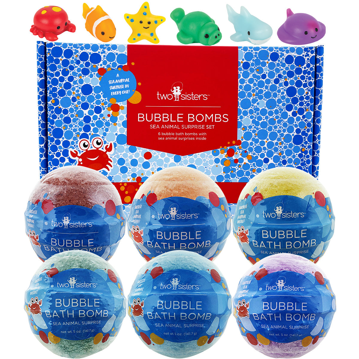 Sea Animal Surprise Bath Bombs (6 Pack) - Two Sisters Spa