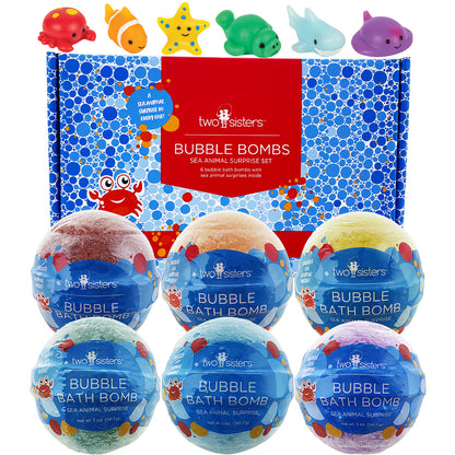 Sea Animal Surprise Bath Bombs (6 Pack) - Two Sisters Spa