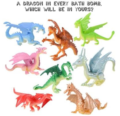Dragon Surprise Bath Bombs (6 Pack) - Two Sisters Spa