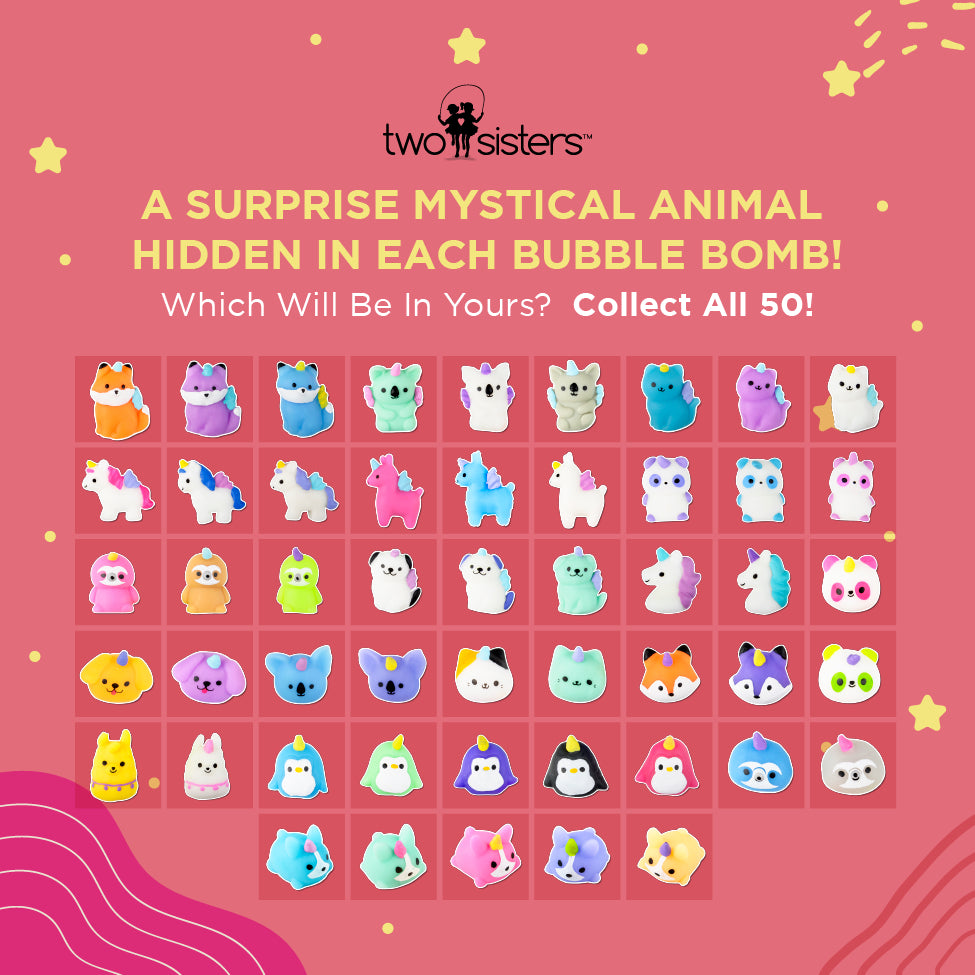 Mystical Animal Surprise Bath Bombs (6 Pack) - Two Sisters Spa