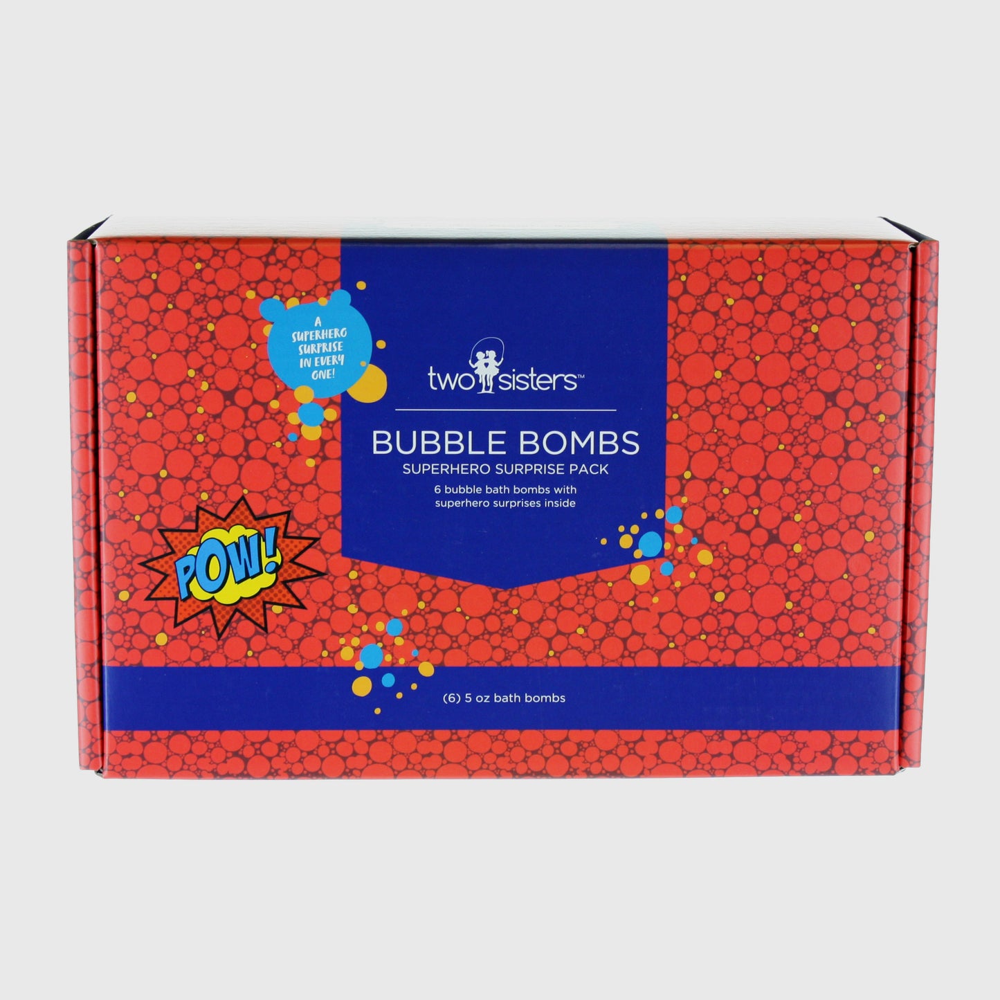 6 Superhero Surprise Bubble Bath Bombs Set - Two Sisters Spa