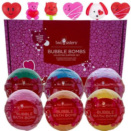 Valentine Surprise Bath Bombs (6 Pack) - Two Sisters Spa
